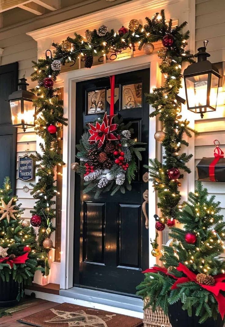 Inspirações de Natal para a entrada de&nbsp;casa