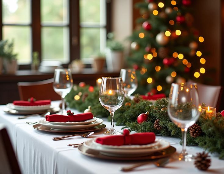 Mesa Posta Perfeita de&nbsp;Natal
